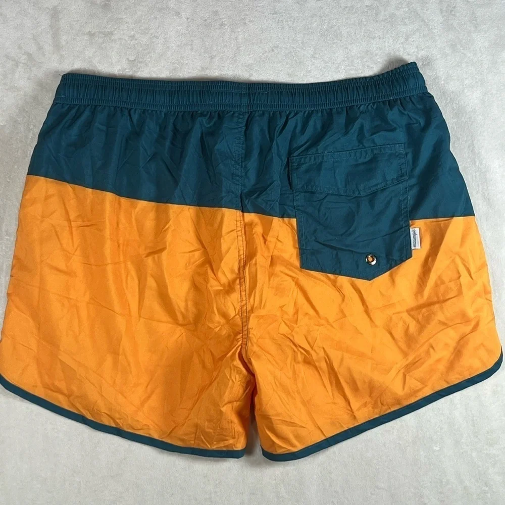 NWT Maamgic Men's Swim Trunks - Teal and Orange